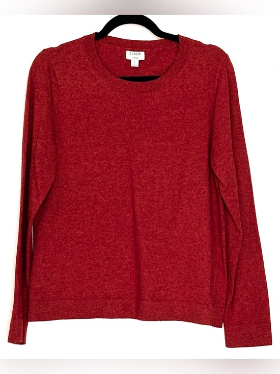J. Crew Tops - J.Crew Cotton-Wool Blend Teddie Sweater Burnt Orange Size L